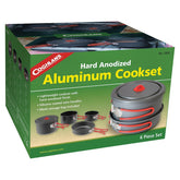 Coghlan's 1824 Cook Set, Aluminum/Silicone/Stainless Steel, Swing-Out Handle